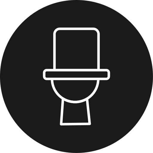 toilette Generic black fill icona