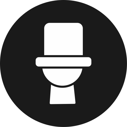 toilette Generic black fill icona