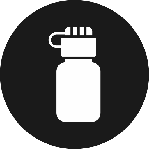 botella de agua Generic black fill icono