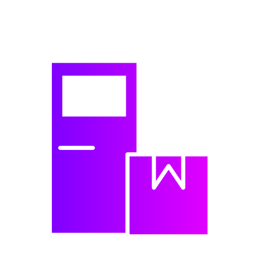 consegna porta Generic gradient fill icona