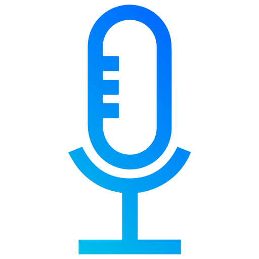 microphone Generic gradient outline Icône