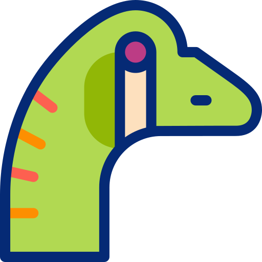 scelidosauro Basic Accent Lineal Color icona