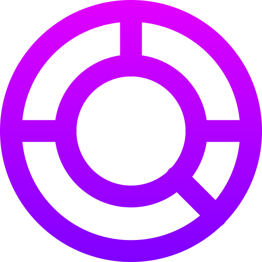 diagramme circulaire Generic gradient outline Icône