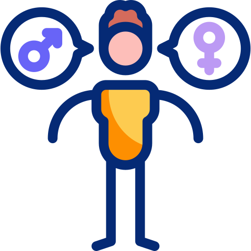 geschlechtsidentität Basic Accent Lineal Color icon