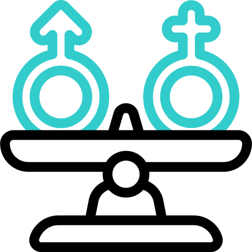남녀 평등 Basic Accent Outline icon