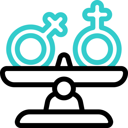 Equal rights Basic Accent Outline icon