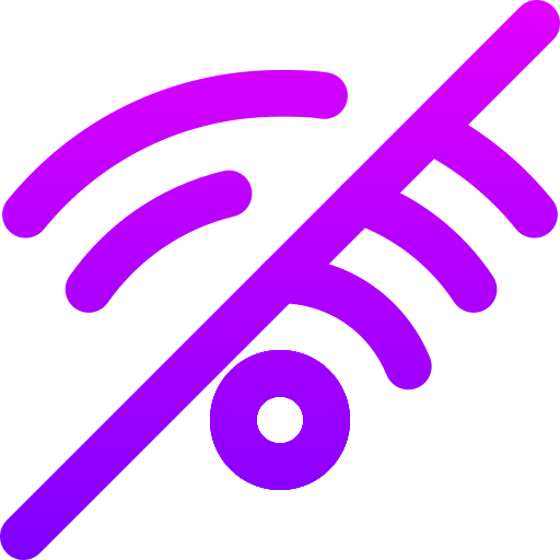 wifi Generic gradient outline icoon