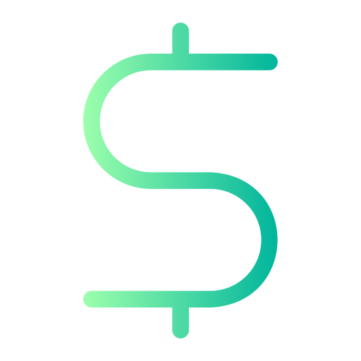 dollar-symbol Generic gradient outline icon