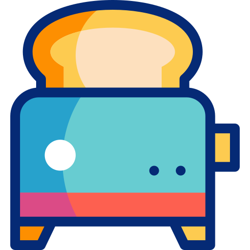 Toaster Basic Accent Lineal Color icon