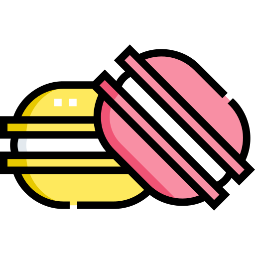 macarons Detailed Straight Lineal color icon