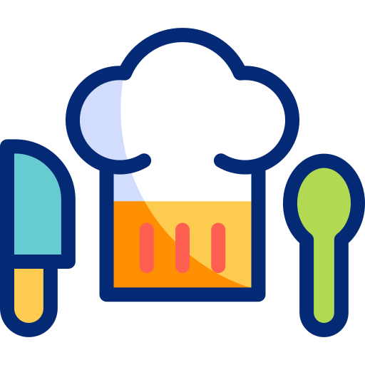 sombrero de cocinero Basic Accent Lineal Color icono