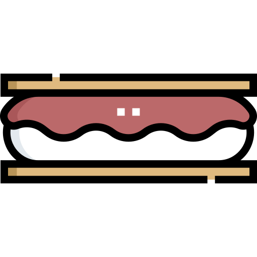 smores Detailed Straight Lineal color ikona