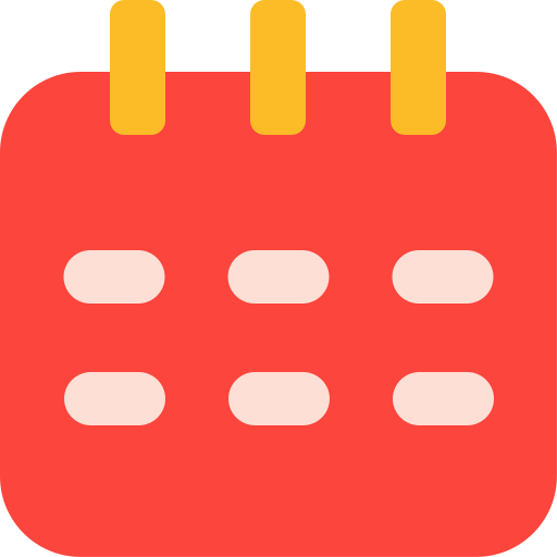 kalendarz Generic color fill ikona