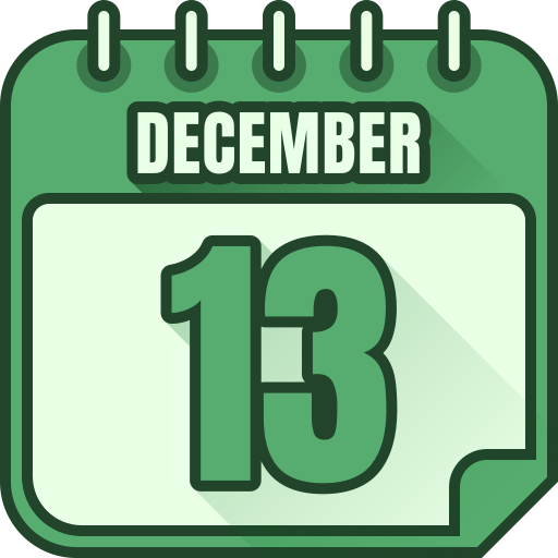 December Generic color lineal-color icon