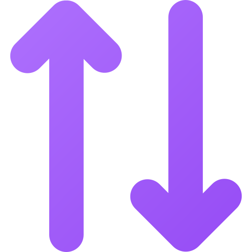 zwei wege Generic gradient fill icon