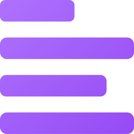 왼쪽 정렬 Generic gradient fill icon
