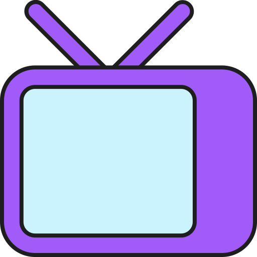 televisione Generic color lineal-color icona