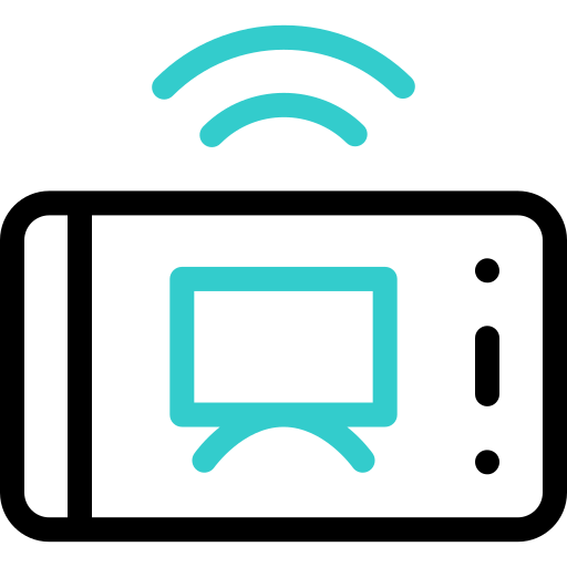 transmisja telewizyjna Basic Accent Outline ikona