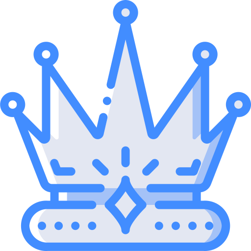 coroa Basic Miscellany Blue Ícone