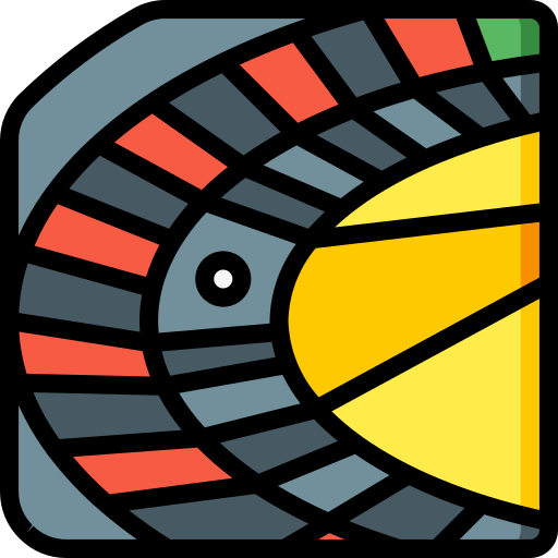 Roulette Basic Miscellany Lineal Color icon