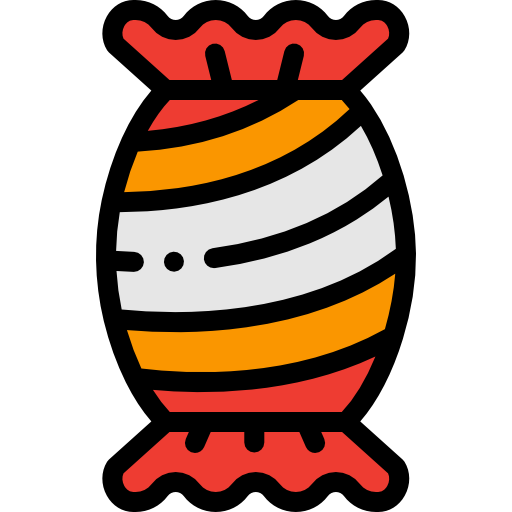 사탕 Detailed Rounded Lineal color icon