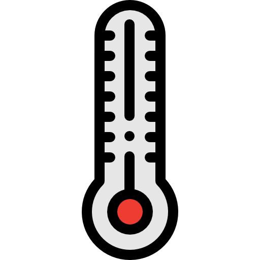 Термометр Detailed Rounded Lineal color иконка