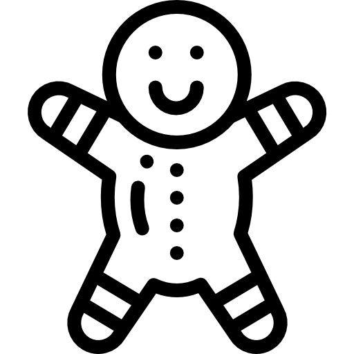 Имбирный пряник Detailed Rounded Lineal иконка