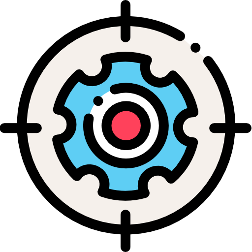 Gear Detailed Rounded Lineal color icon