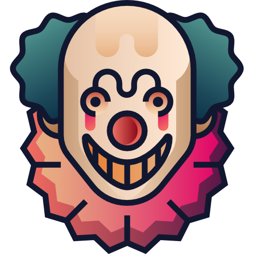 clown Generic Outline Gradient icoon