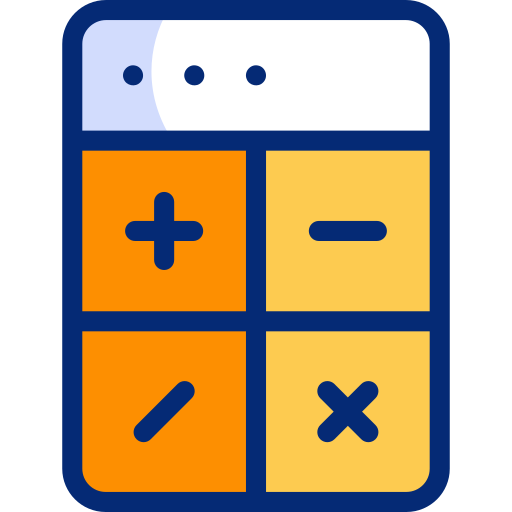 kalkulator Basic Accent Lineal Color ikona