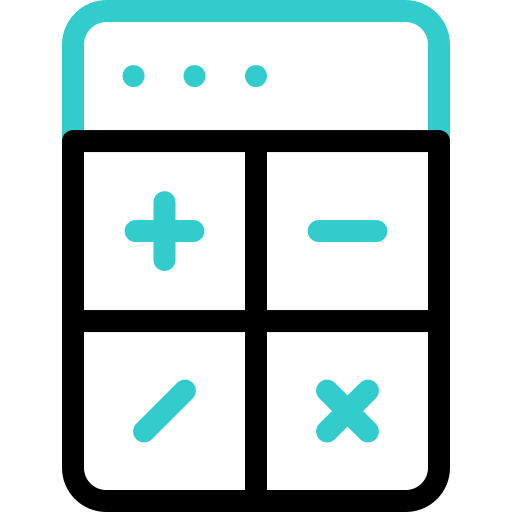 kalkulator Basic Accent Outline ikona