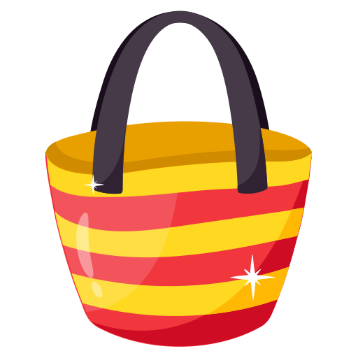 bolsa de playa Generic color fill icono