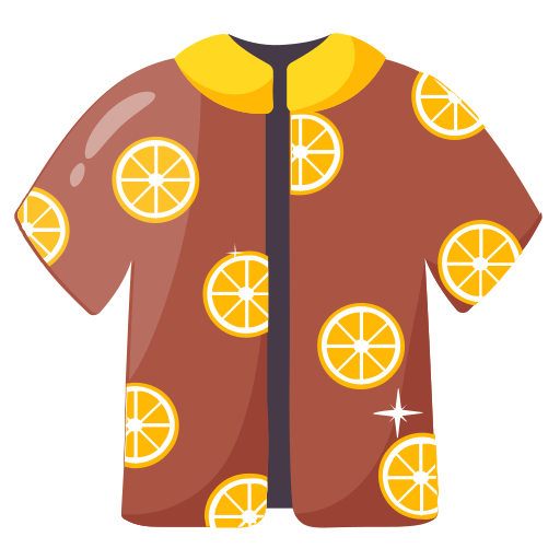koszula plażowa Generic color fill ikona