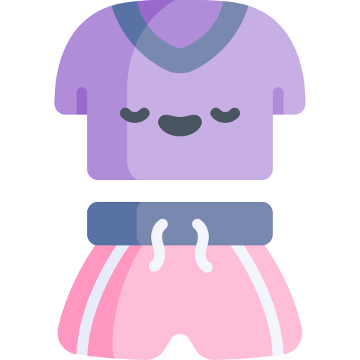 pyjama Kawaii Flat icoon