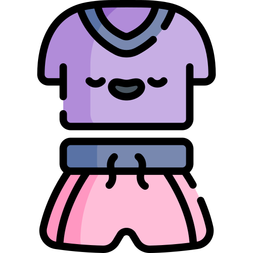 Pyjamas Kawaii Lineal color icon