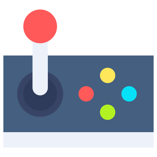 mando de juegos Generic color fill icono