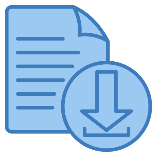 Document download Generic color lineal-color icon