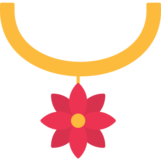 collar de flores Generic color fill icono