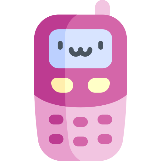 Handphone Kawaii Flat icon