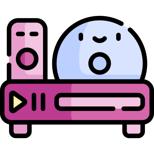 Dvd player Kawaii Lineal color icon