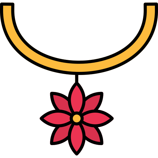 collar de flores Generic color lineal-color icono