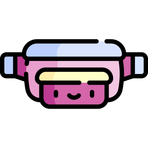 Waist bag Kawaii Lineal color icon