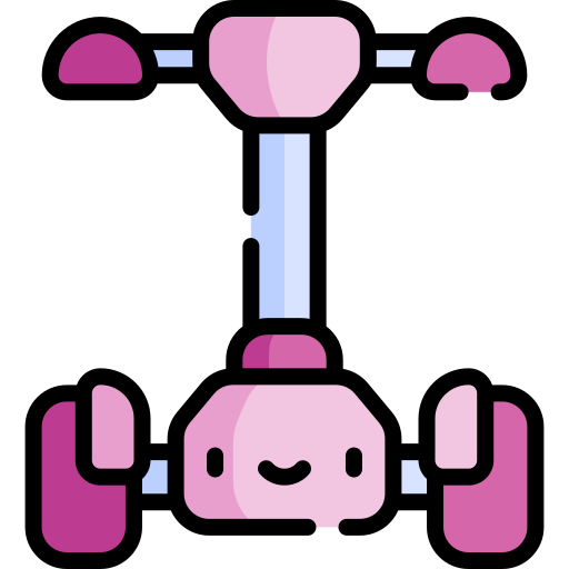 Electric scooter Kawaii Lineal color icon