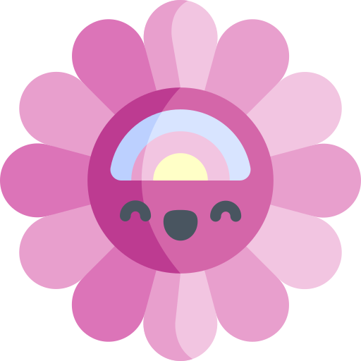 flor Kawaii Flat icono