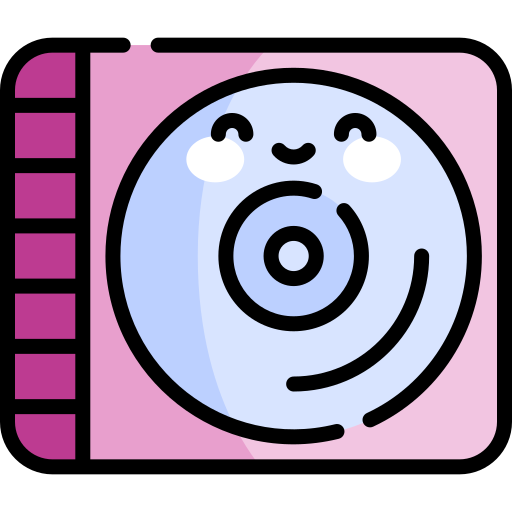 Cd Kawaii Lineal color icon