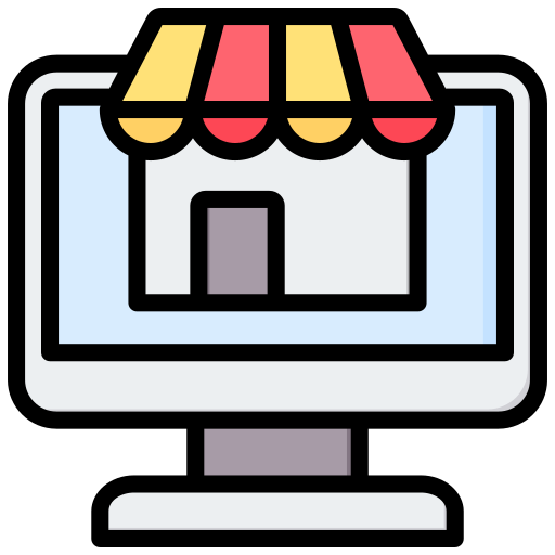 Online store Generic color lineal-color icon