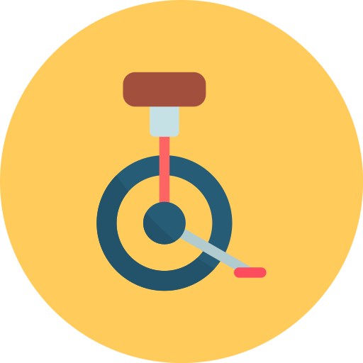 Unicycle Generic color fill icon