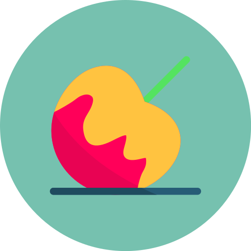 manzana de caramelo Generic color fill icono