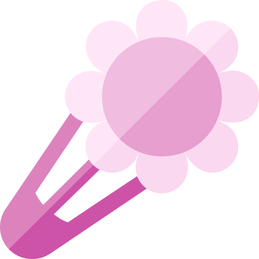 Hair clip Basic Rounded Flat icon