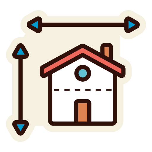 House size Generic color lineal-color icon